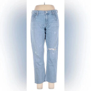 Agolde Isabel Ankle straight leg boyfriend jeans slightly distressed  32